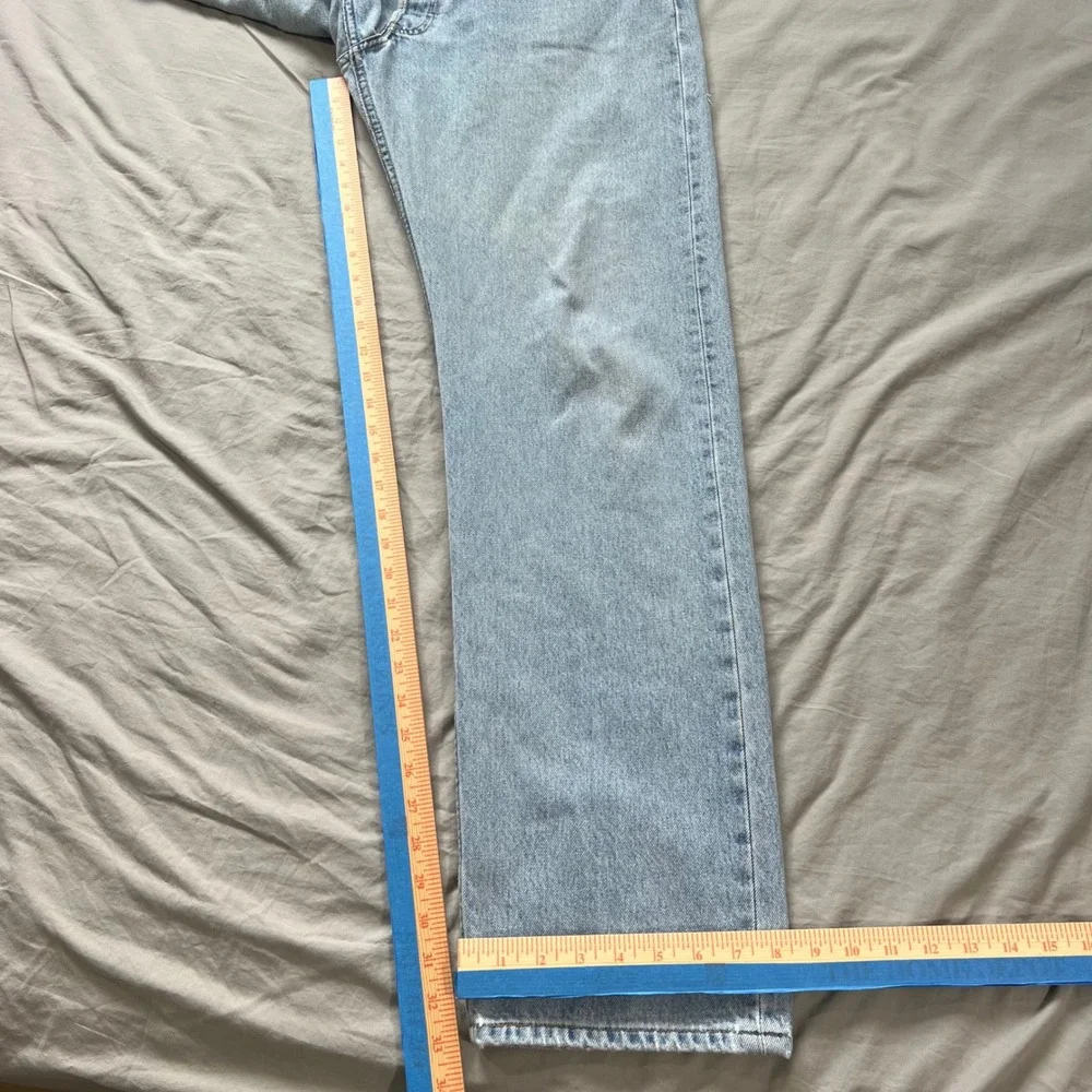 Vintage LEVI'S 501 Jeans Mens‎ 38X34 Light Wash Straight Leg Denim 2005 Stained